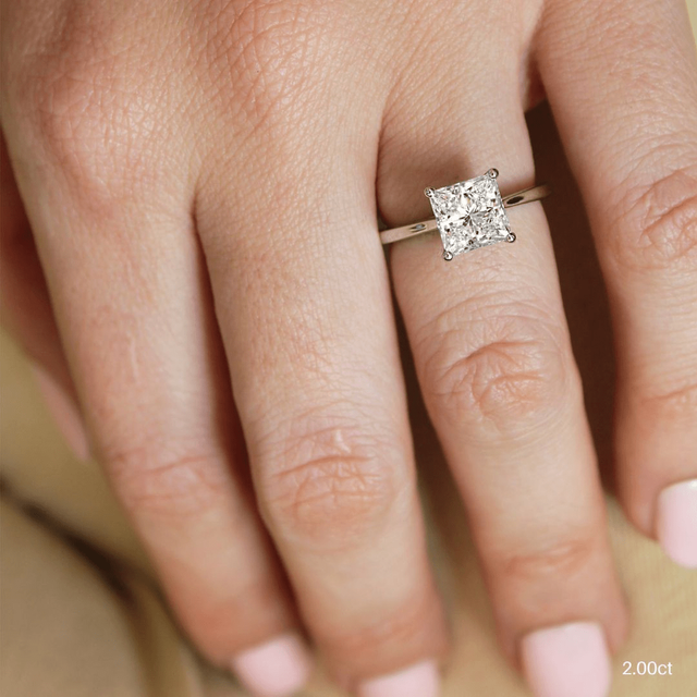 Serena White Gold Solitaire Engagement Ring