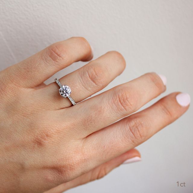 Florian Platinum Pave Engagement Ring