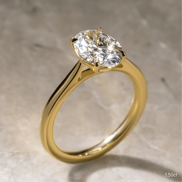 Serena Yellow Gold Solitaire Engagement Ring