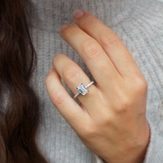Florian Platinum Pave Engagement Ring