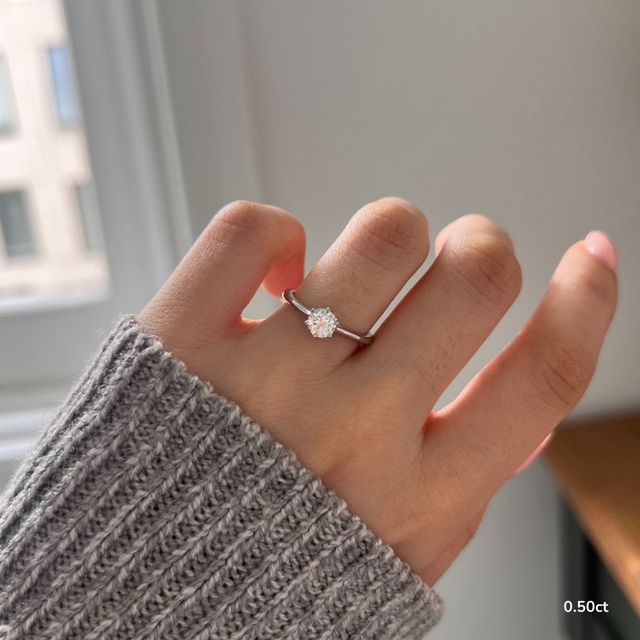 Avery White Gold Solitaire Engagement Ring