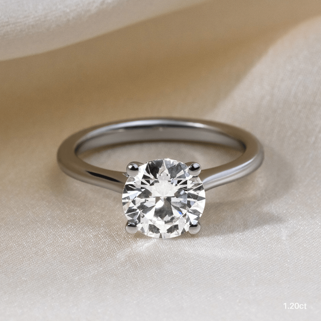 Serena Platinum Solitaire Engagement Ring