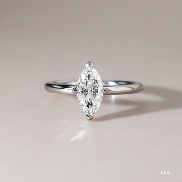 Chelsea Dainty White Gold Engagement Ring