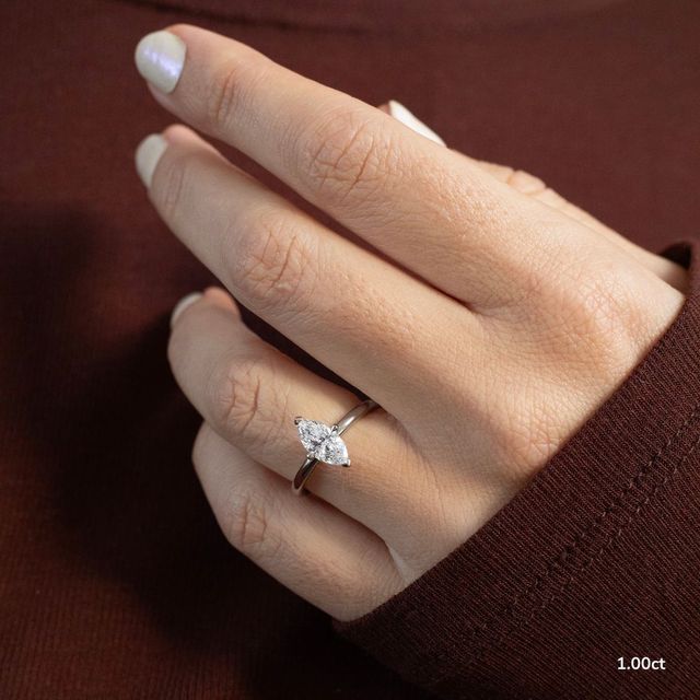 Chelsea Dainty White Gold Engagement Ring