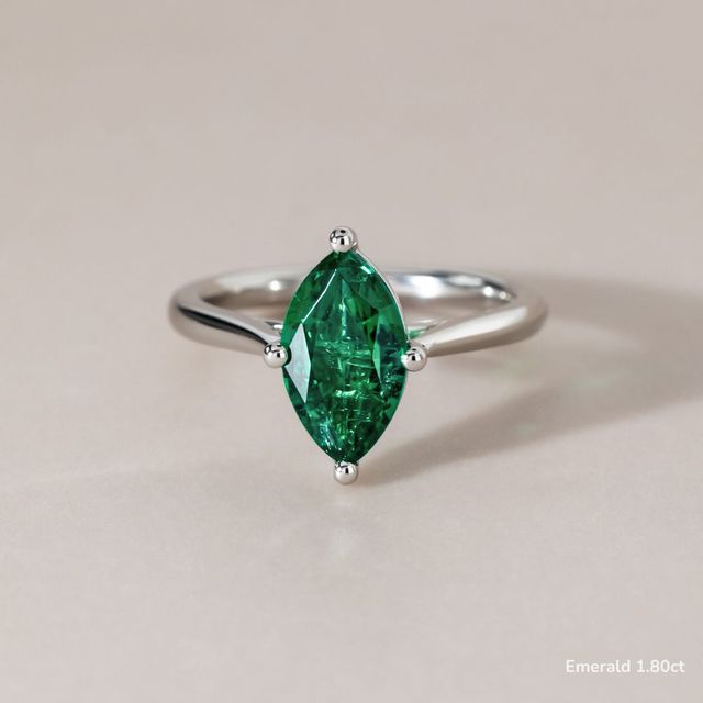 Serena White Gold Solitaire Engagement Ring
