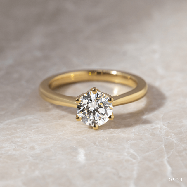 Jemini Yellow Gold Engagement Ring