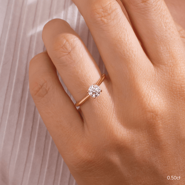 Tulip Yellow Gold Solitaire Engagement Ring