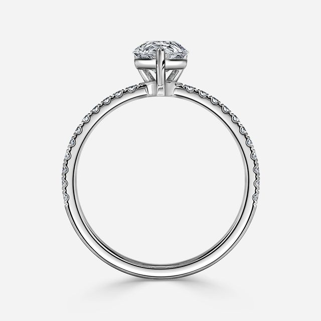 Laila Platinum Pave Engagement Ring