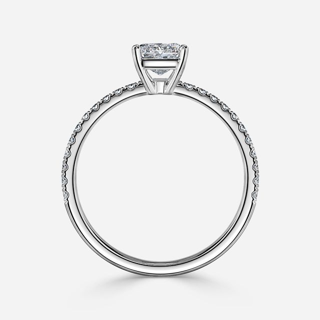 Laila Platinum Pave Engagement Ring