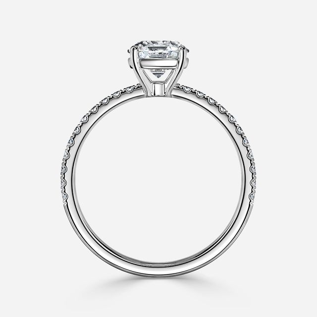 Laila Platinum Pave Engagement Ring