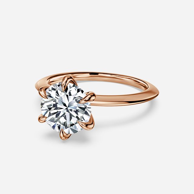 Kylie Rose Gold Solitaire Engagement Ring