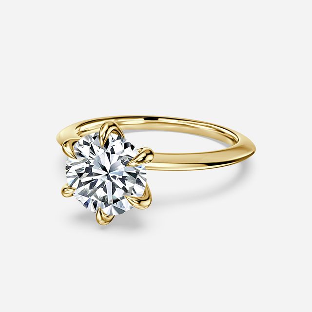 Kylie Yellow Gold Solitaire Engagement Ring
