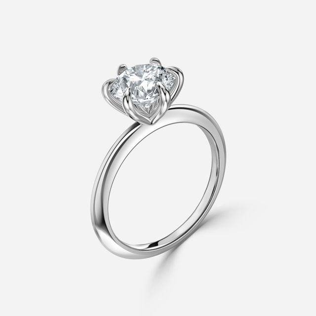 Kylie Platinum Solitaire Engagement Ring