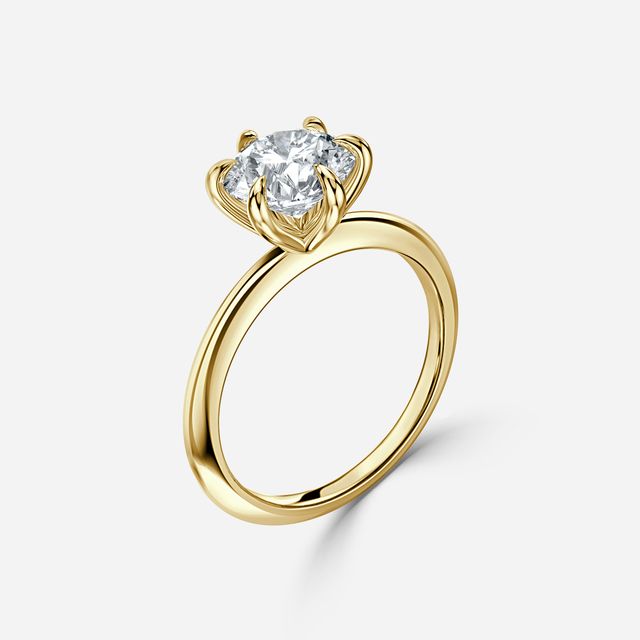 Kylie Yellow Gold Solitaire Engagement Ring