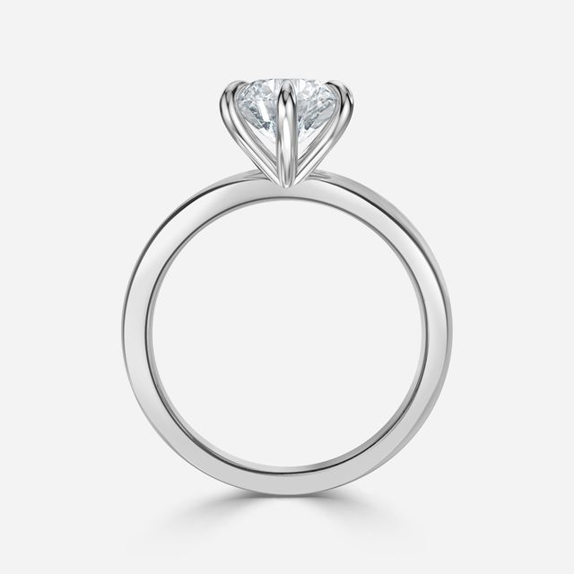 Kylie Platinum Solitaire Engagement Ring