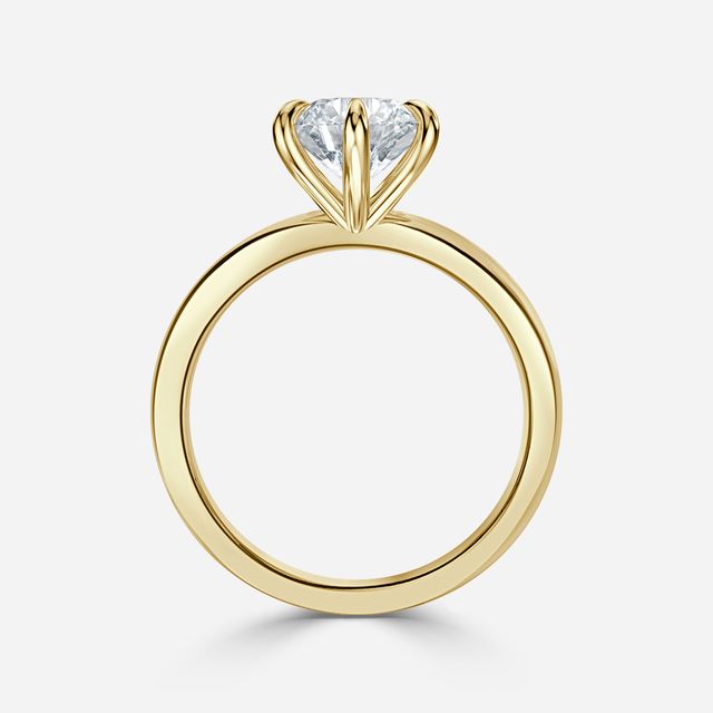Kylie Yellow Gold Solitaire Engagement Ring