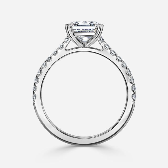 Avery Pavé White Gold Engagement Ring