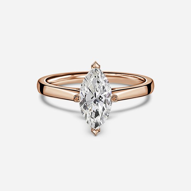 Avery Rose Gold Solitaire Engagement Ring