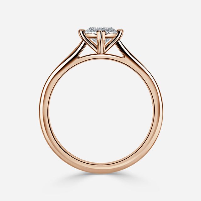 Avery Rose Gold Solitaire Engagement Ring