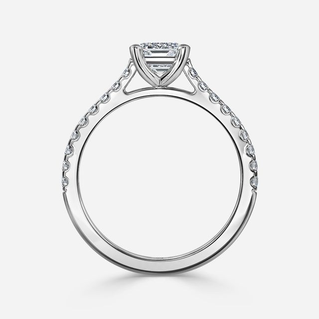 Avery Pavé White Gold Engagement Ring