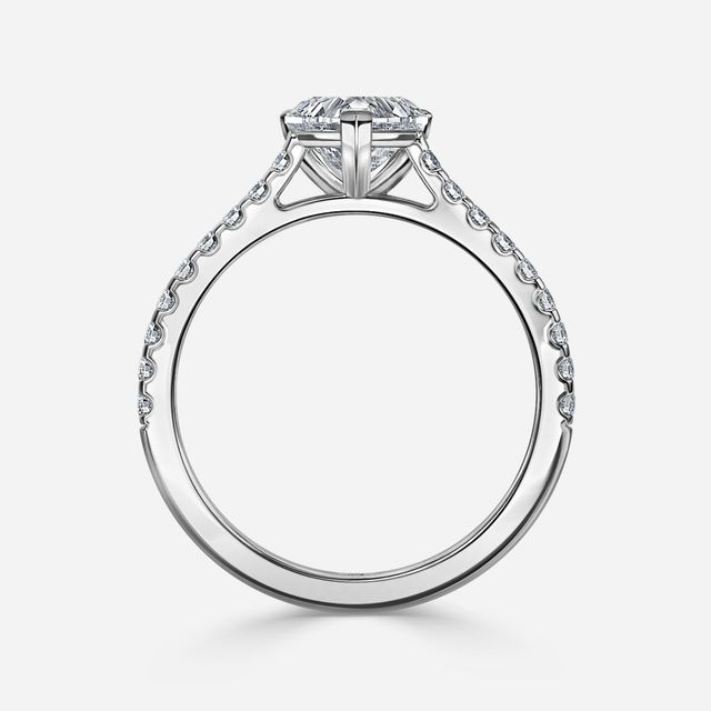 Avery Pavé White Gold Engagement Ring
