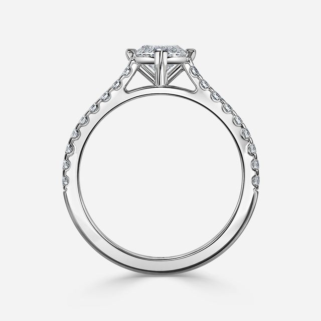 Avery Pavé White Gold Engagement Ring