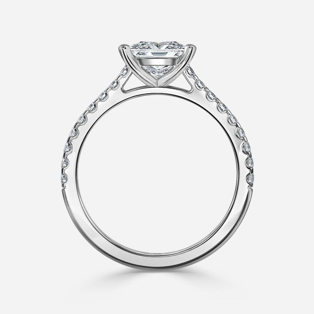 Avery Pavé White Gold Engagement Ring