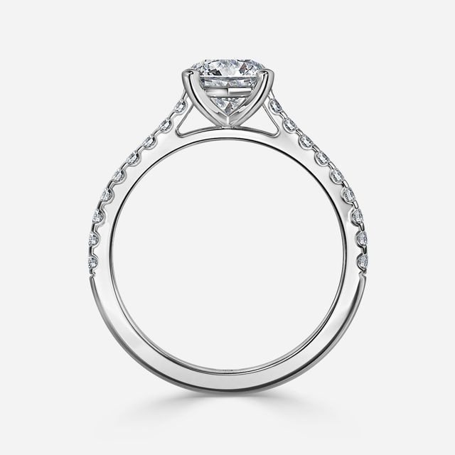 Avery Pavé White Gold Engagement Ring
