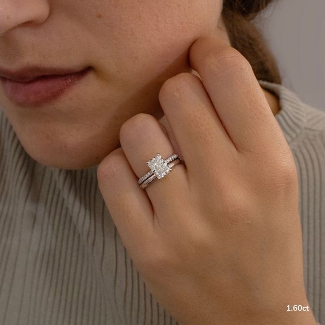 Jessica Platinum Pave Engagement Ring