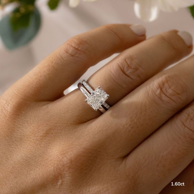 Jessica Platinum Pave Engagement Ring