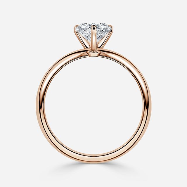 Hazel Rose Gold Solitaire Engagement Ring