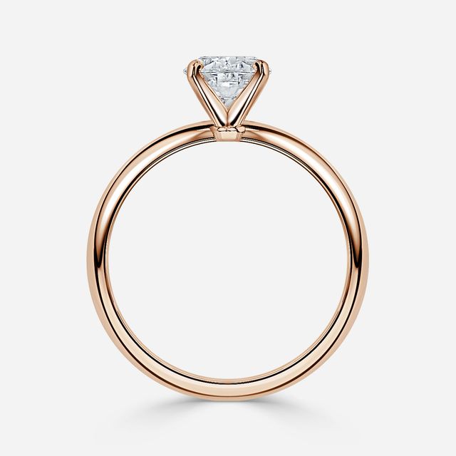 Hazel Rose Gold Solitaire Engagement Ring