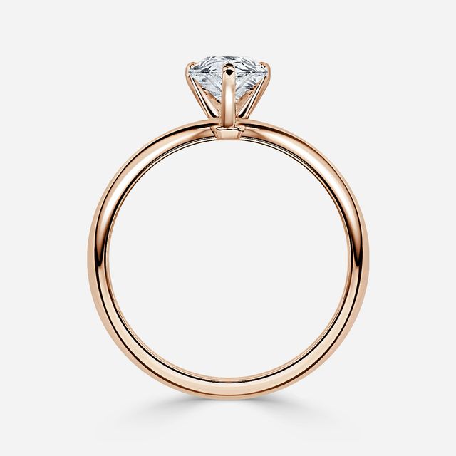 Hazel Rose Gold Solitaire Engagement Ring