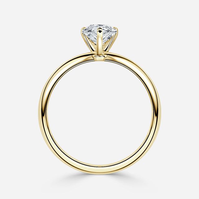 Hazel Yellow Gold Engagement Ring