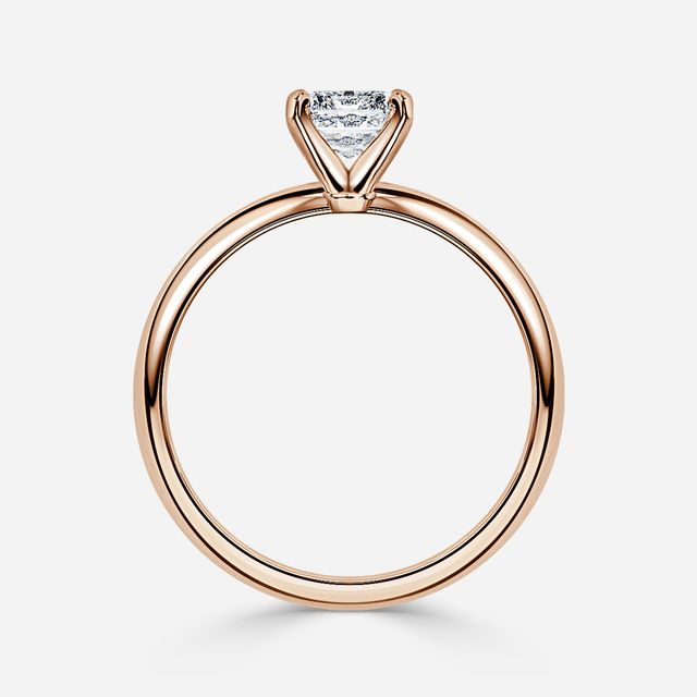 Hazel Rose Gold Solitaire Engagement Ring