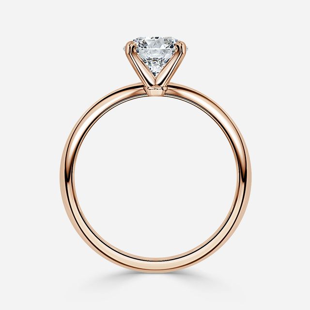 Hazel Rose Gold Solitaire Engagement Ring