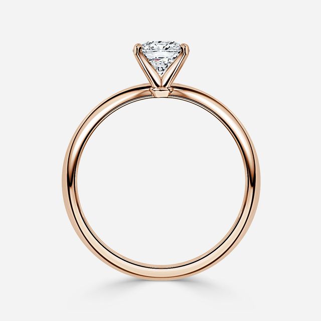 Hazel Rose Gold Solitaire Engagement Ring