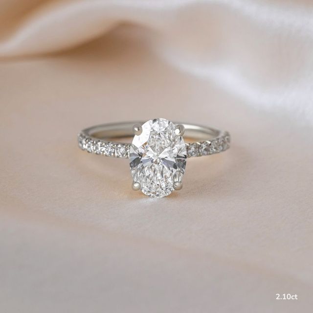 Jessica Platinum Pave Engagement Ring