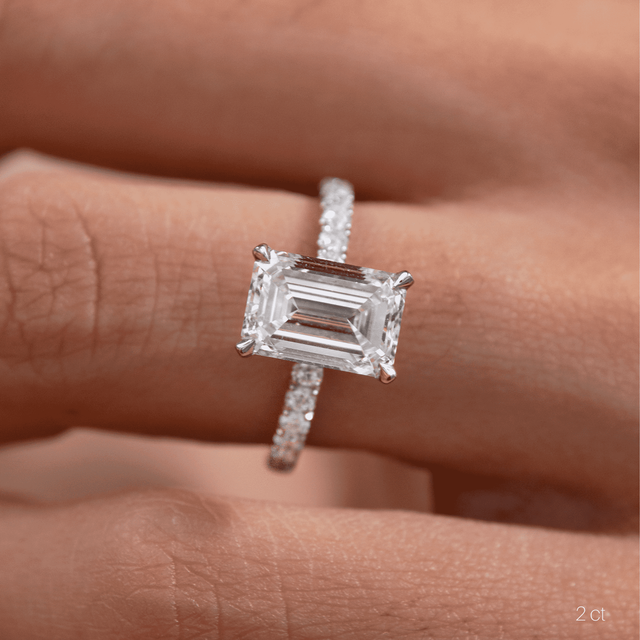 Jessica Platinum Pave Engagement Ring