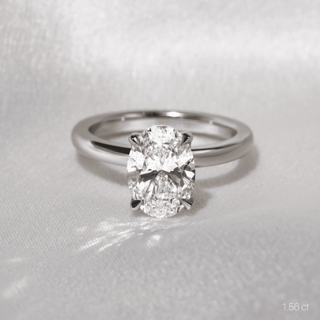Delaila Platinum Flower Engagement Ring