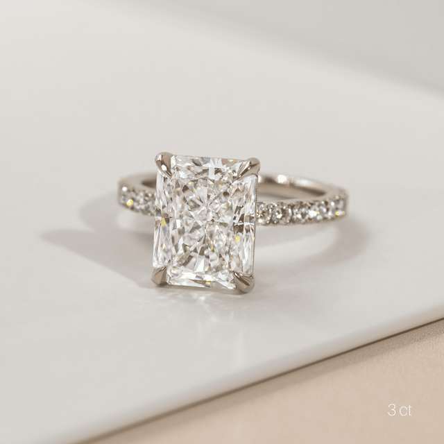 Laila Platinum Pave Engagement Ring