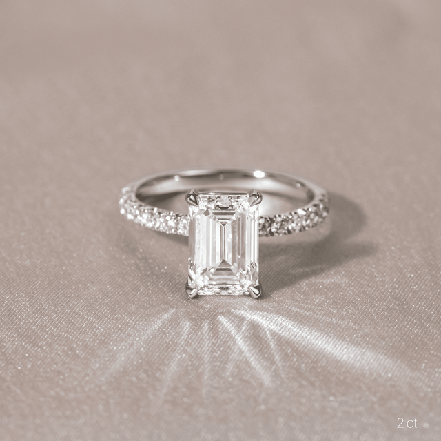 Jessica Platinum Pave Engagement Ring