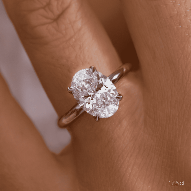 Delaila Platinum Flower Engagement Ring
