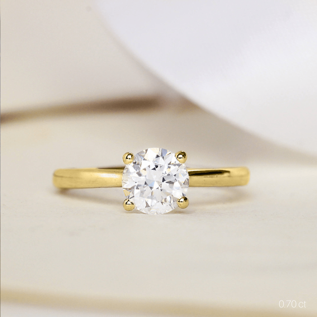 Melanie Yellow Gold Engagement Ring