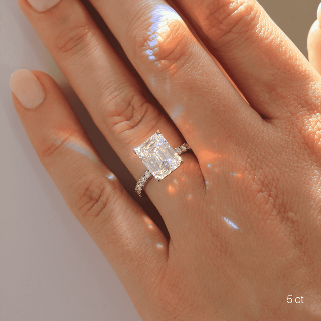Laila Platinum Pave Engagement Ring