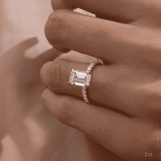 Jessica Platinum Pave Engagement Ring