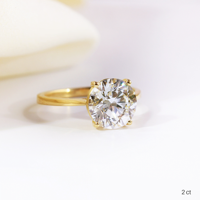 Serena Yellow Gold Solitaire Engagement Ring