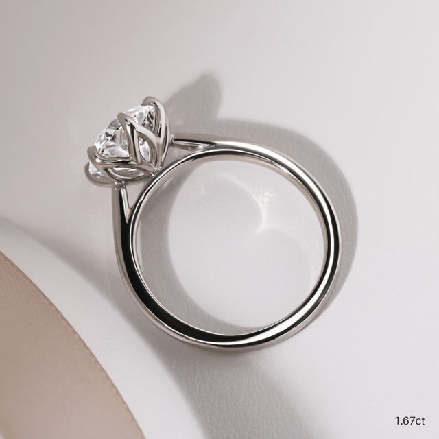 Jemini Platinum Engagement Ring