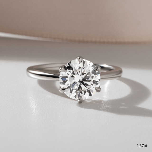 Jemini Platinum Engagement Ring