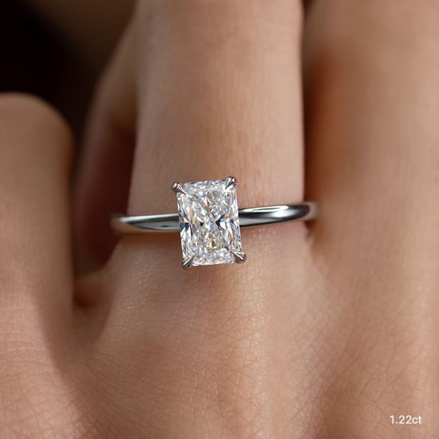 Una White Gold Engagement Ring